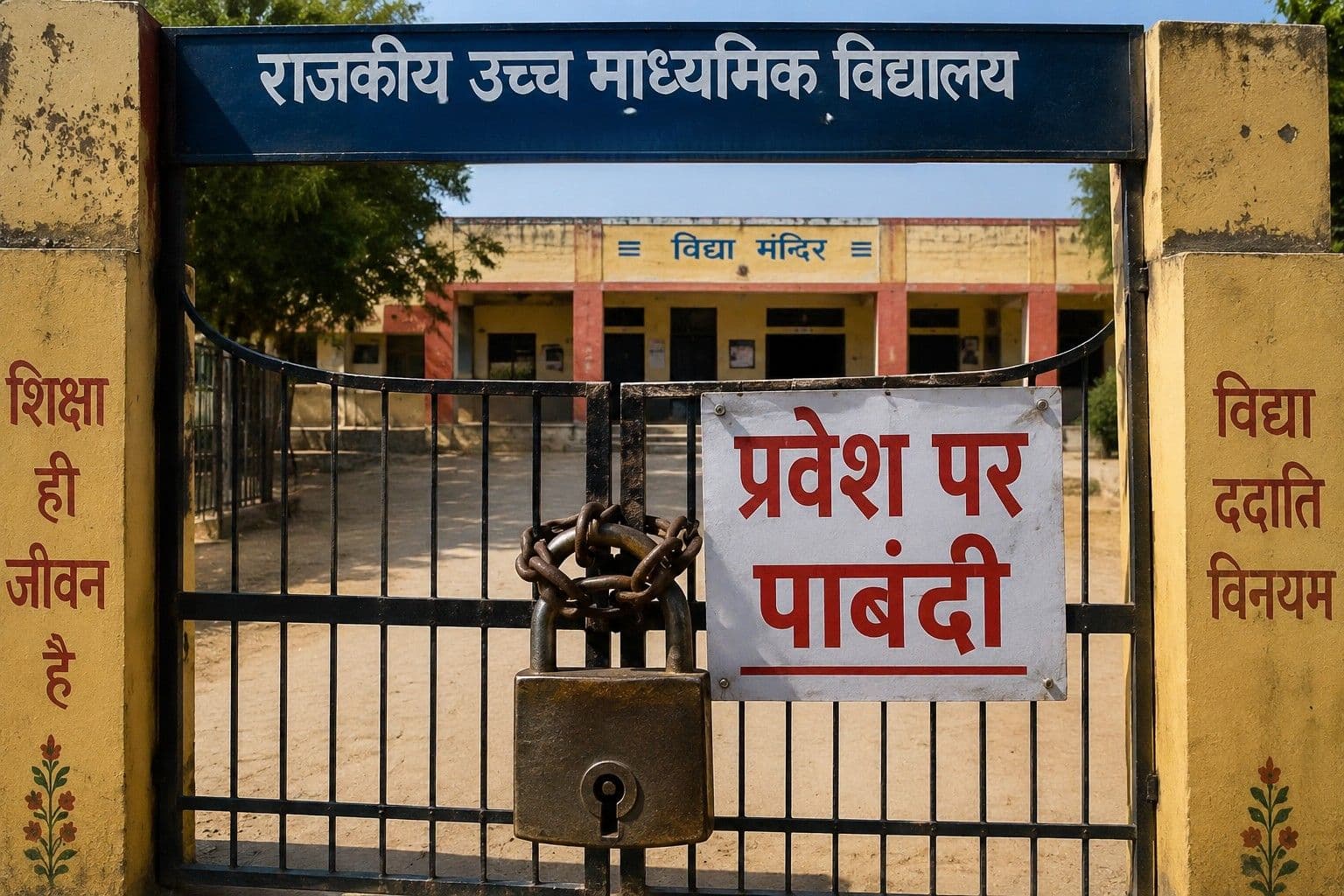 स्कूलों पर पहरा क्यों ?
