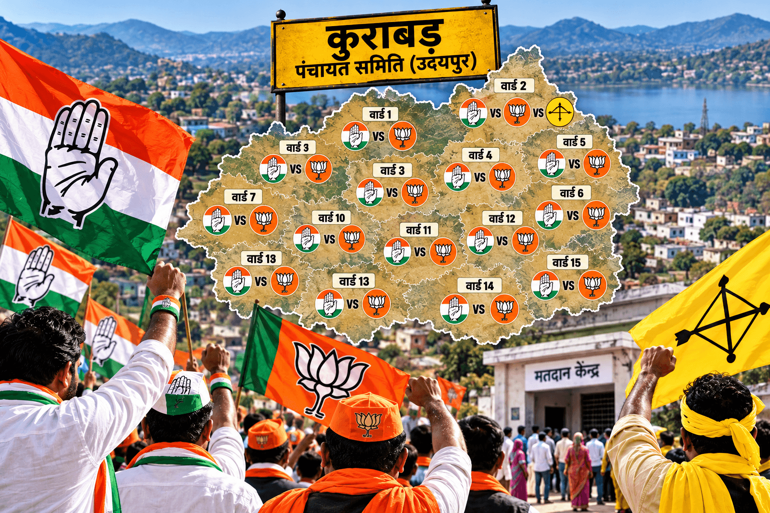 कुराबड़ में किसका पलड़ा भारी?